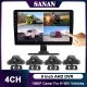 9 inci 4 sistem monitor kenderaan saluran dengan 2.5D Touch/Starlight Night Vision/360 ° Video/Rekod Bunyi/Rekod Loop