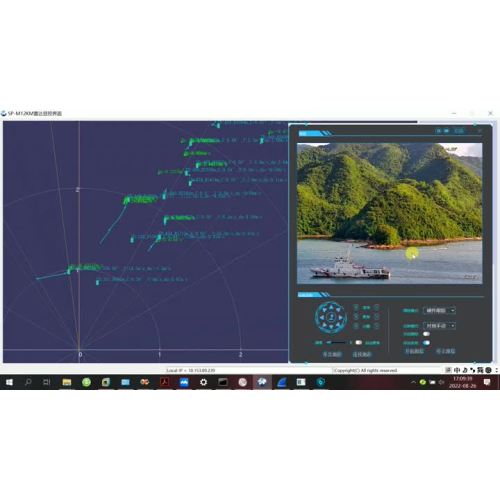 Radarkamera Video Küstenverteidigung