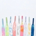 Creative Tie-Dyed Elastic Flat Shoelaces - Gradient Sport Laces Accessory1