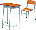 Primary and Secondary School Plywood Desk and Chair Sets with Varnish Seal1