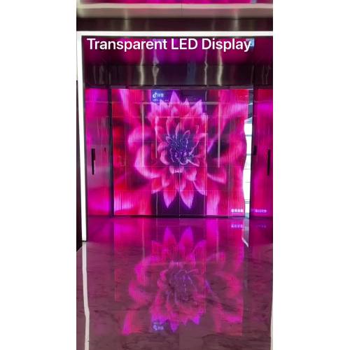 Transparente LED-Bildschirmanzeige