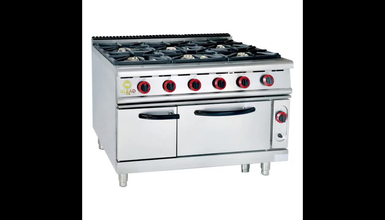 Top level lpg gas stove cooker 6 burner gas cooking stove with oven1