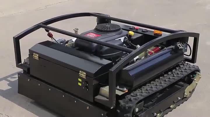 Remote Control Lawn Mower with Gas-Electric Hybrid