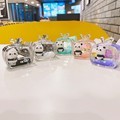 Exquisite Acrylic Floating Doll Panda Key Chain - Quicksand Keychain Gift1