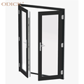 Französisch Double Door Design Aluminium Extrusionsrahmen Außen Außentüren Moderne Style 2 Panel Glass Swing Doors1