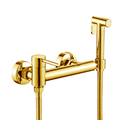 Gold Shattaf Bathroom Mixer Tap with Shower Set and Bidet Sprayer: Luxury Plumbing Solutions1