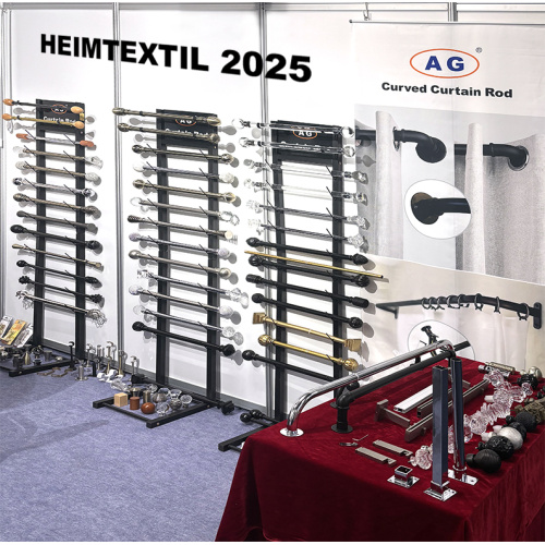 Beroemd Curtain Rod Company verscheen op de tentoonstelling Frankfurt in Duitsland, die de nieuwe trend van huizendecoratie leidde