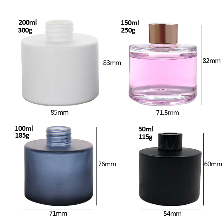 Reed Glass Diffuser Bottle with Screw Lids