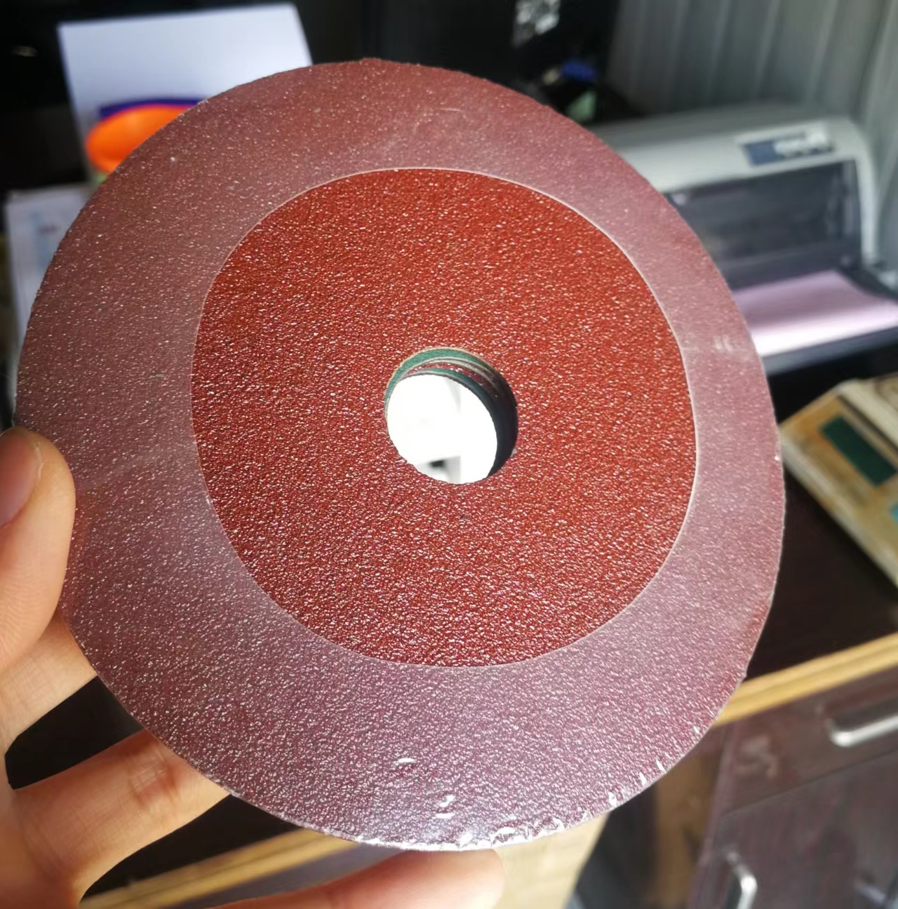 fiber disc production