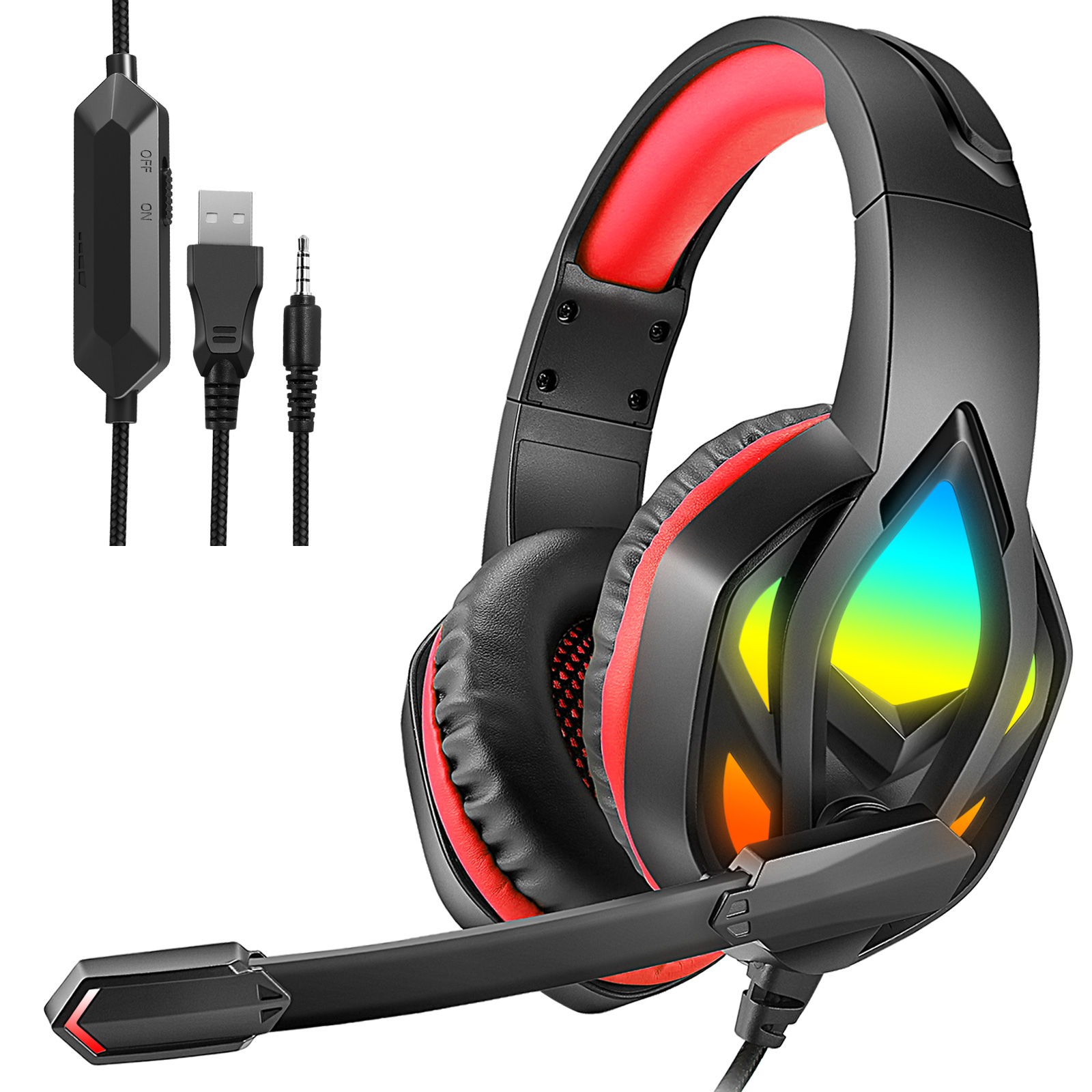 Cuffie di gioco cablate-H100