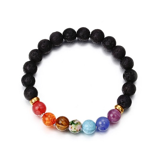 Lava Stone Jewelry crystals healing stones bracelet1