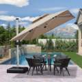 High Quality Wholesale Outdoor Garden Solar Umbrellas and Parasols1