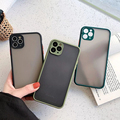 Translucent Shockproof Camera Protective Matte Phone Cases for iPhone 16/15/14/13/12/11/8/7 Plus1