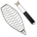 Fish Portable BBQ Barbecue Grilling Basket with Removable Handle1