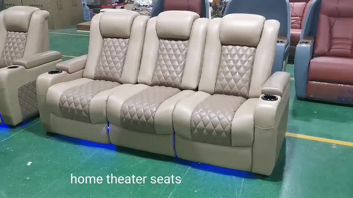 Home theater recliner sofa