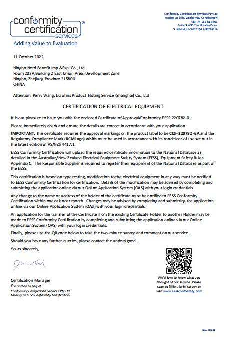 conformity- certification