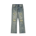 MENS Baggy παντελόνια Flare denim Distred Rapped Jeans Top Quality for Men1