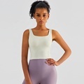 Fixed Padded Women's Sports Bras: Buttery Soft, High Support, Sexy Wide Straps - Perfect for Fitness, Yoga, Gym and Crop Tank Tops1