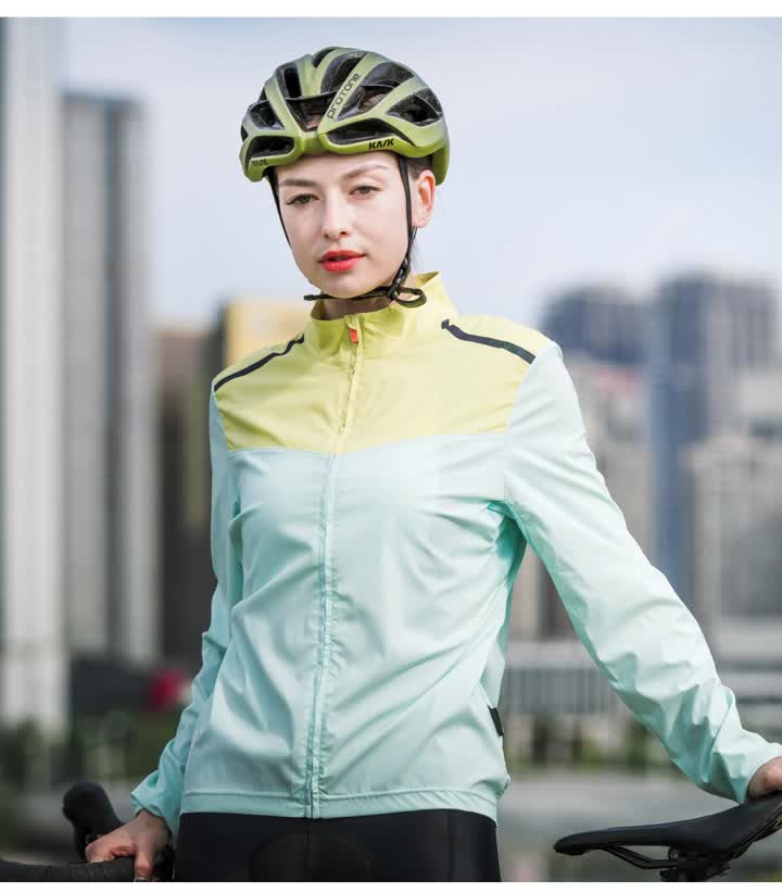 Chaqueta de ciclismo de viento para mujeres