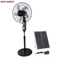 16 Inch DC Solar Powered Pedestal Fan - Rechargeable 12V High Speed Solar Tower Fan with Remote1