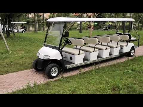 12 seater battery powered golf cart uese in scnic spots