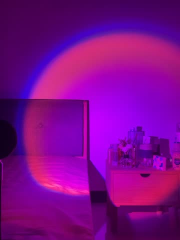 16 Color Rainbow Lamp Led Light Romantic Visual HD Crystal Lens Sunset Night Light Projector for Party Home Bedroom Decoration1