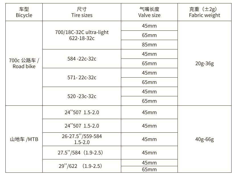 Bicycle TPU inner tube