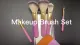 Logo Custom Bamboo Makeup Berus Berus Double Head