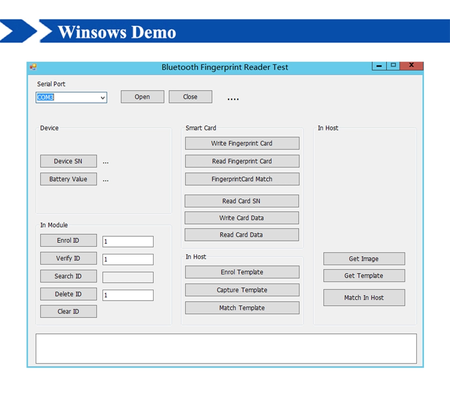 Wireless Fingerprint Reader Software