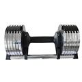 Men and Women Workout Fitness Room 40 kg Silver Adjustable Dumbbell Set1