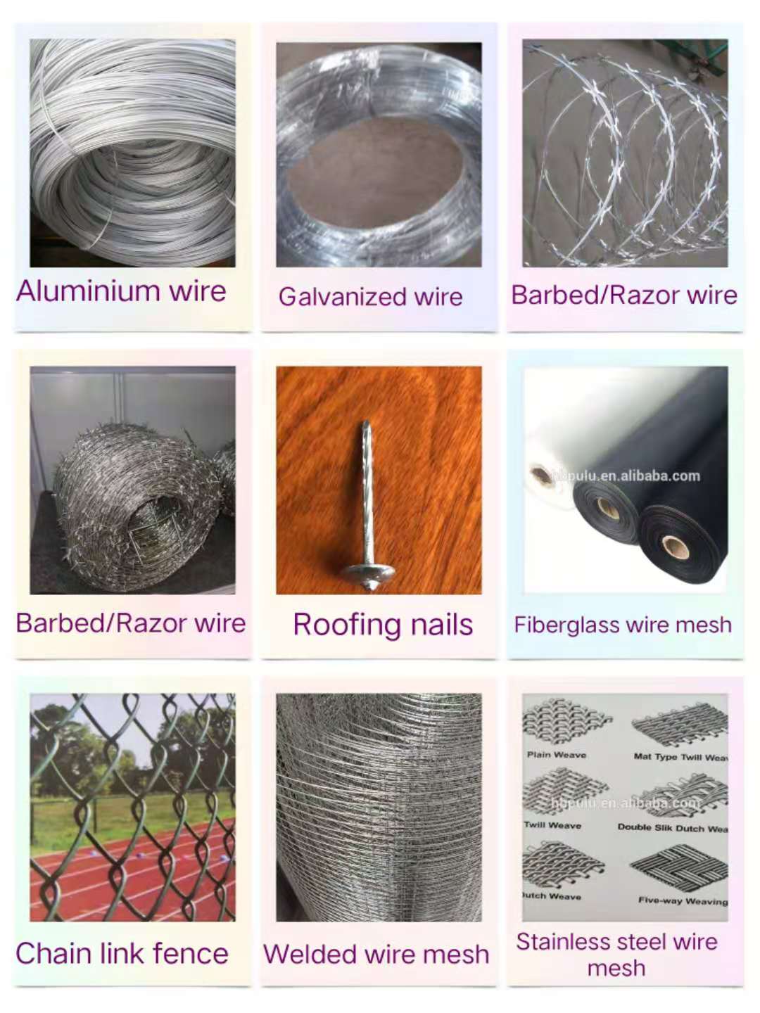 14*14*0,35 mm*10,5 kg Mückennetz für Türen und Windows -Aluminium -Bildschirmnetz