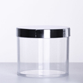Wholesale Amber Plastic Cosmetic Jars - 7g to 16oz with White/Black Lids1