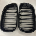 Front Bumper Grille For BMW E46 4 door Black Gloss 2pcs1
