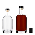 Round Vodka Wine Liquor Spirits 50ml 100ml 200ml 375ml 500ml 750ml Glass Bottle for Spirits1