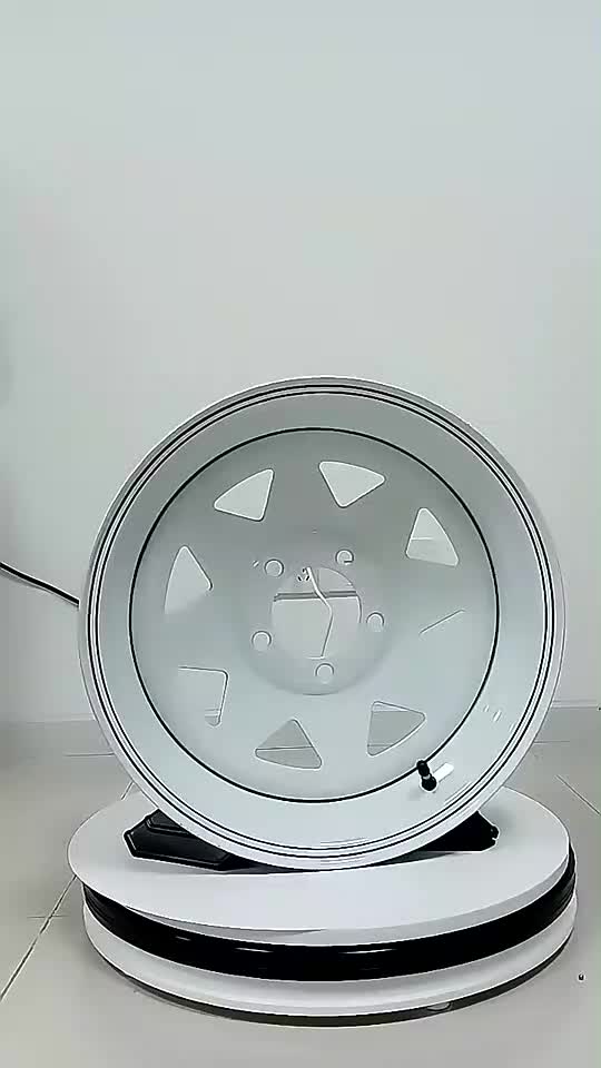 Китай производство 8 Spoke 14x7 4x100 Стальные колеса белые 14 -дюймовые хромированные лодочные прицепы Wheels1
