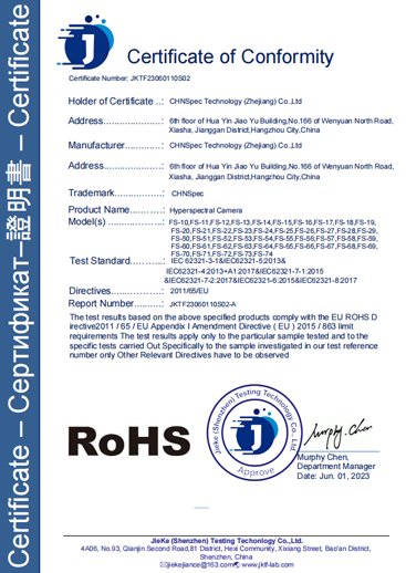 RoHS Certificate