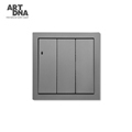 Modern 3 Gang 1 Way Illuminated Wall Light Switch with LED Indicator1