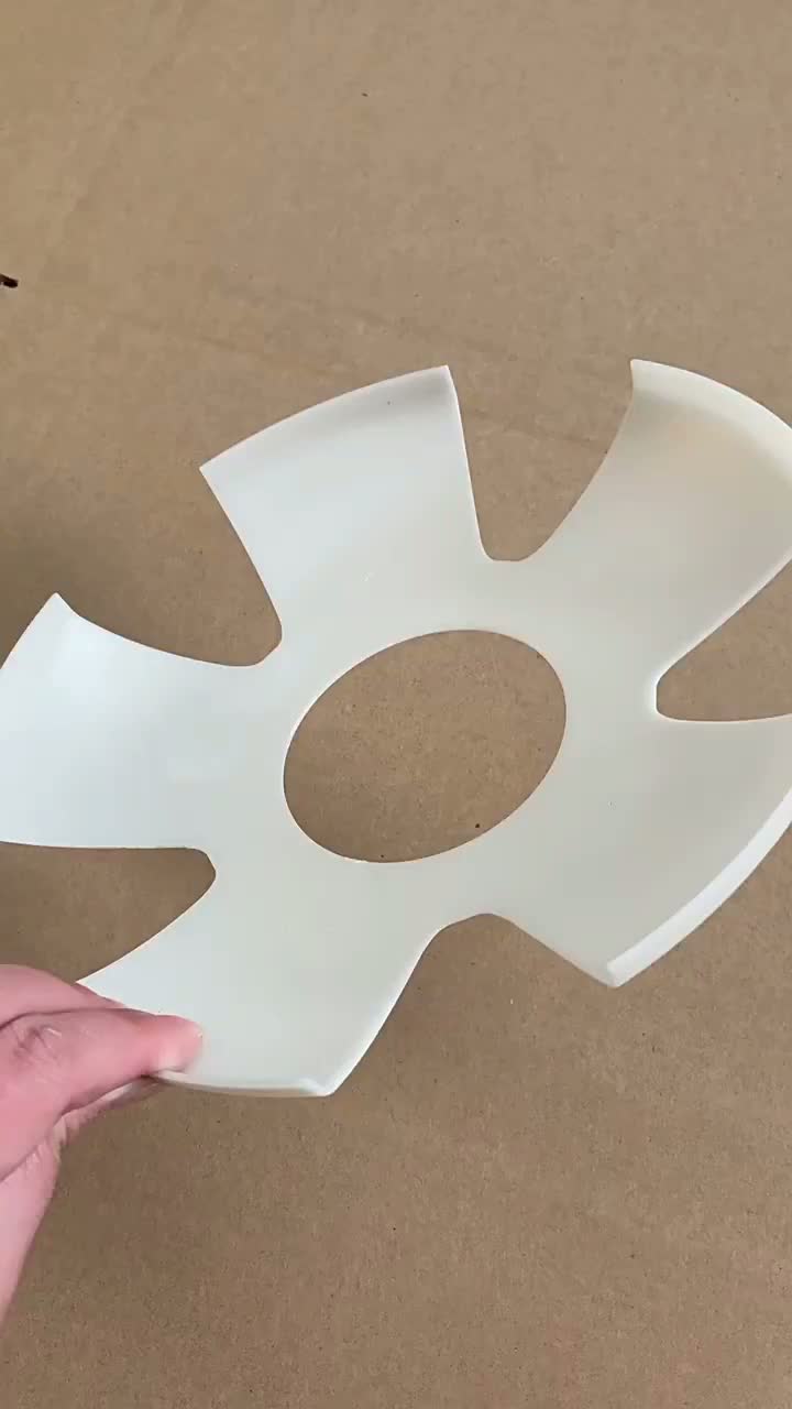Electric fan injection plastic leaves