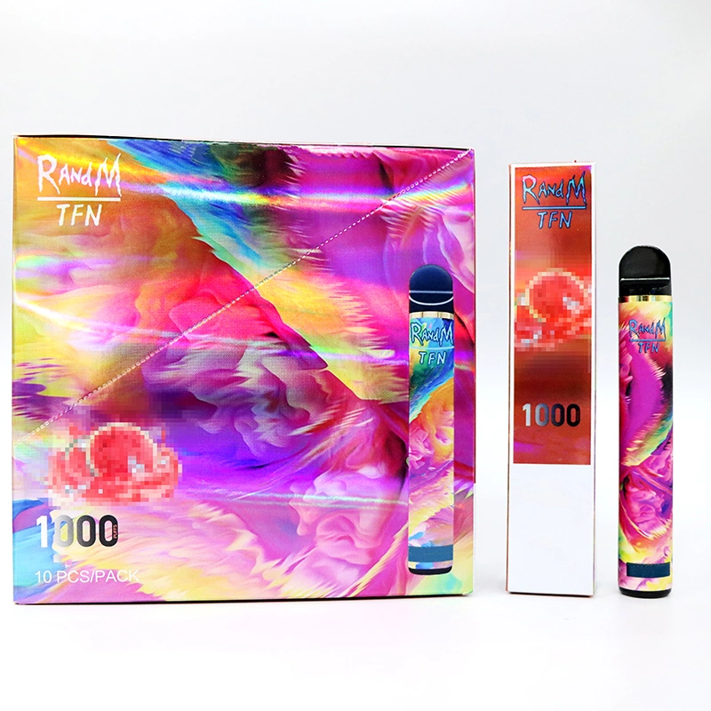 10 Colors 550 mAh Battery Life 1000 Puffs R and M Tfn Vape Pod Disposable Device Pen R and M Tfn Disposable