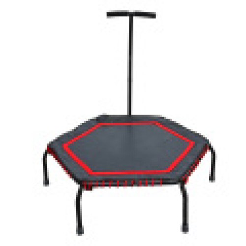 Opvouwbare trampoline, 50-inch fitness trampolines voor volwassenen kinderen rebounder met 3 niveaus verstelbare schuimhandgreep1