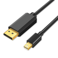 Black 4K 60Hz 1.8M Mini DisplayPort DP to DP Cable1