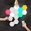 Remote Controlled RGB LED Hexagon Wall Lights for Game Room and Living Space1