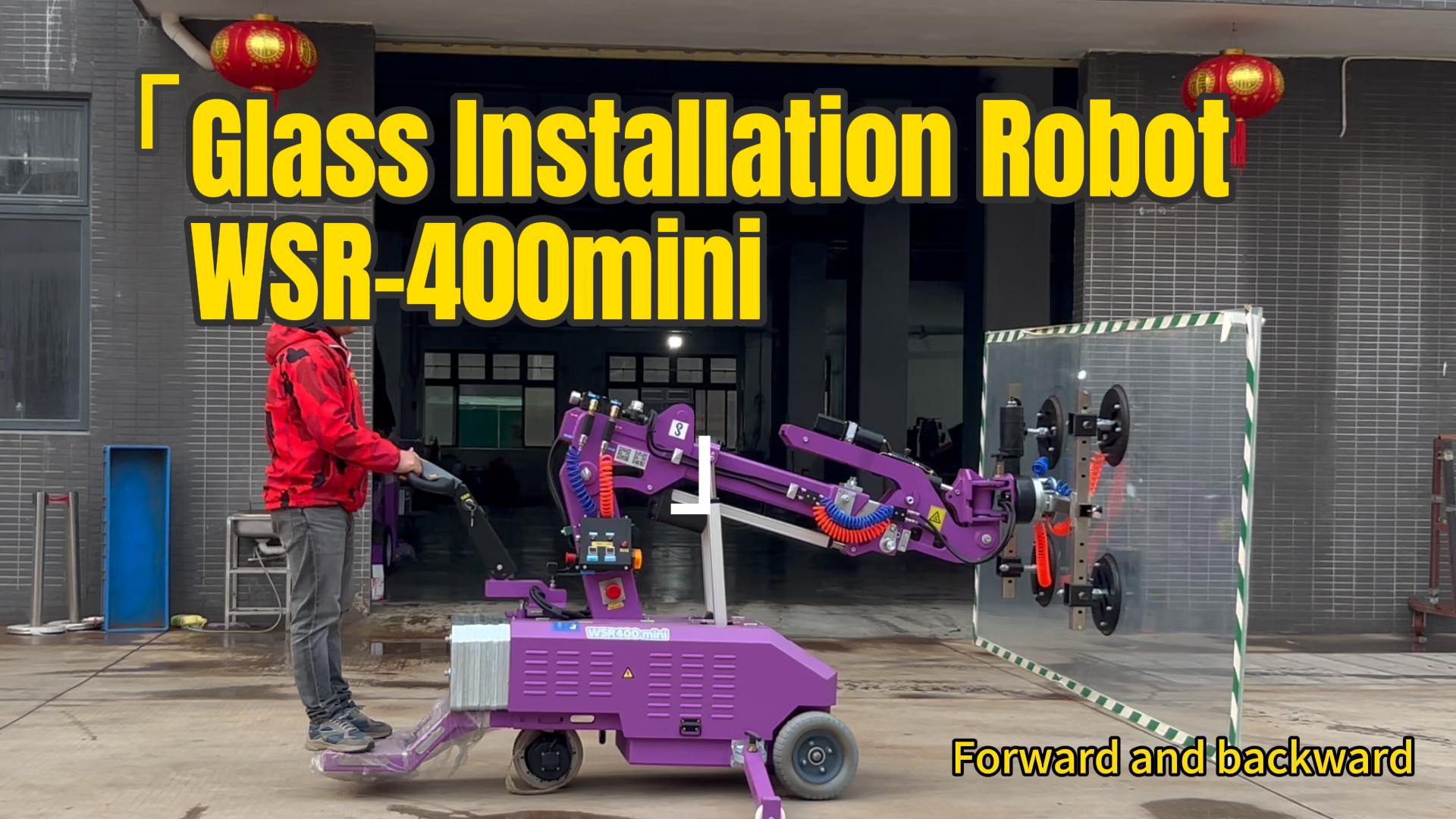 Pemasangan kaca robot wsr-400 mini dari cowest