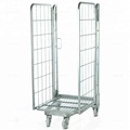 Supermarket Steel Roller Cage Heavy-Duty 2 Sided Trolley1