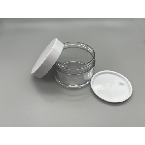 the plastic cosmetic jar