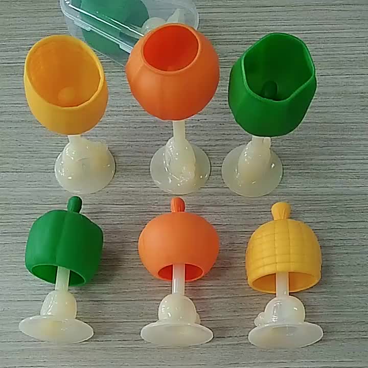 Brinquedo vegetal de silicone para dentição