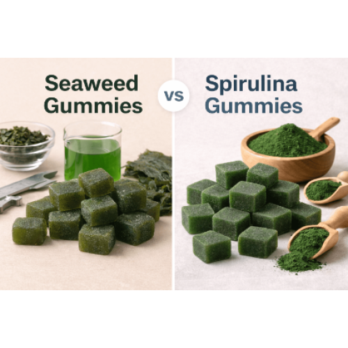 Gomitas de algas frente a gomitas de espirulina: una perspectiva de formulación y fabricación