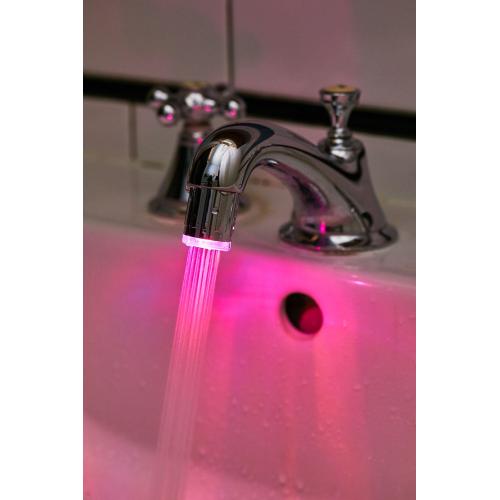 The working principle of the LED faucet