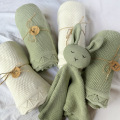 Vintage Heirloom Reversible Breathable Cotton Knit Baby Blanket: A Popular Choice for Cozy Swaddling1