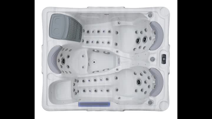 Luxo 3 pessoas Tub-hidromassagem-HL2003